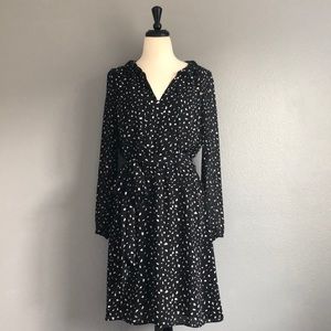 LOFT Black and White Dress